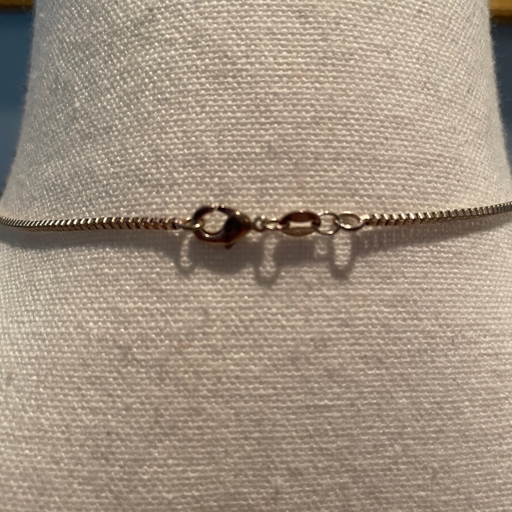 925 silver necklace with shell, sea glass and pearl charms - Picture 3 of 10